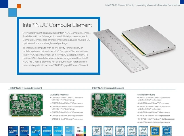 Alt view image 5 of 6 - NUC 12 Element Mini PC i3-1215U Intel UHD Graphics 16GB RAM Windows11