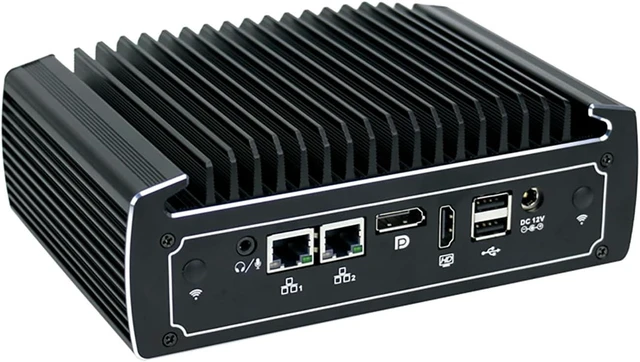 Alt view image 3 of 4 - Fanless Mini PC, Industrial PC, TPM2.0, I3 10110U, BX01, 2 x COM, SIM Slot, HDMI, DP, 2 x I210 LAN, Vesa Mount, WOL, PXE, Watchdog, 16G RAM, 256G SSD