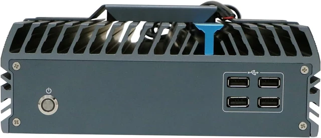 Alt view image 4 of 6 - Industrial PC with Fan, Mini Computer, IPC, I3 12100T 12300T, IX16, 2 x HDMI, VGA, 2 x LAN, 4 x RS485 COM, Expandable CAN, GPIO, 0 RAM, 0 Storage, Barebone No System