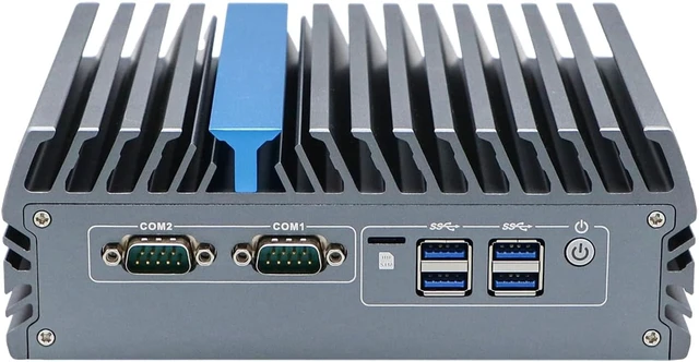 Alt view image 2 of 7 - Embedded Industrial Computer, Mini PC, I3 1215U, IX21, 3 x HDMI, 3 x LAN, SIM Slot, Expandable GPIO 936V Wide Voltage Power, 0 RAM, 0 Storage, Barebone No System