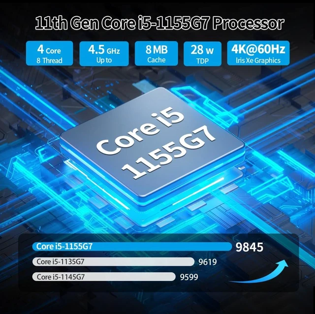 Alt view image 2 of 7 - SJRC Industrial Fanless Mini PC with Core i5-1155G7, 6 RS-232/485 COM DDR4, 2.5GbE LAN, HD+VGA, 6 USB, Opnsense/Linux Support, Barebone NO RAM/SSD/OS,14pin GPIO