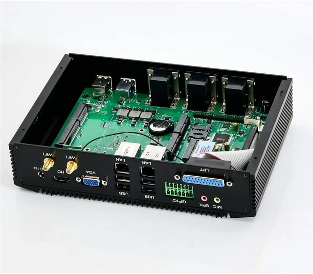 Alt view image 6 of 6 - NUC i7 CPU Desktop PC with 8GB RAM 512GB SSD, HD Graphics, 6xCOM, 4xUSB 3.0, 4xUSB 2.0, 2xLAN, GPIO, LPT, HD, VGA