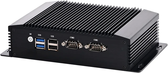 Main image of Fanless Industrial Computer, IPC, Mini PC, 95 Alder Lake-N, IM12, 2 x USB2.0, 2 x USB3.0, 2 x COM, 2 x LAN, DP, 2 x HDMI, 16G RAM 128G SSD