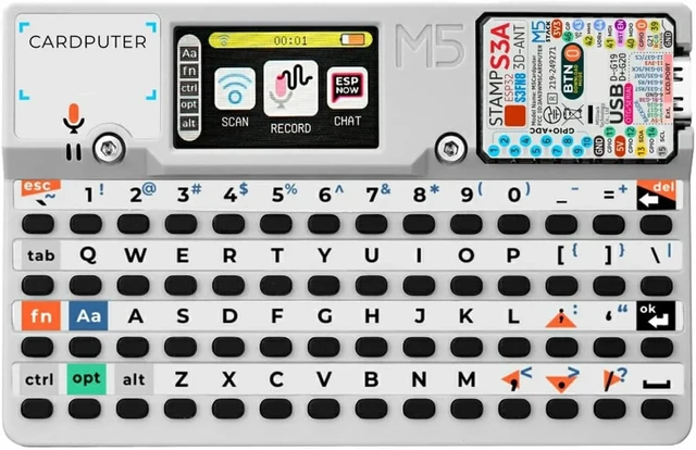 Alt view image 6 of 7 - Interactive Miniature Computer with 56 Keys Programmable Option