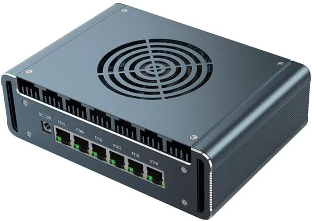 Main image of Fan Mini PC I7-1195G7,6 LAN,DDR4 1*M.2, USB3.0,SIM Card Slot