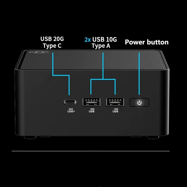 Alt view image 5 of 7 - NUC 15 Pro NUC15CRHC5 Mini PC with Intel Core 5 210H