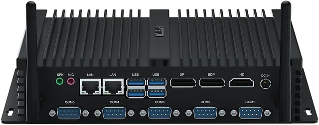 Main image of HYSTOU Mini PC Windows 11 Pro, Mini Industrial Computer 8th i5-8250U(up to 3.4GHz) 8GB DDR4 512GB SSD Fanless mini pc, 4K Triple Display, WIFI5/BT4.2, 6RS232COM, Dual Gigabit Lan, VESA Mount, SIM Slot
