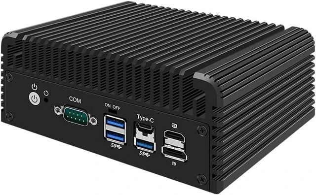 Alt view image 2 of 7 - Micro Firewall Appliance/Fanless Mini PC Core i5-8250U with 6 *I226 2.5G LAN,NO RAM NO SSD,Wifi/Bluetooth/5G , 2*DDR3L M.2 NVMe 2280 PCle3.0 × 4,Desktop Computer 4K Triple Display support Home Office