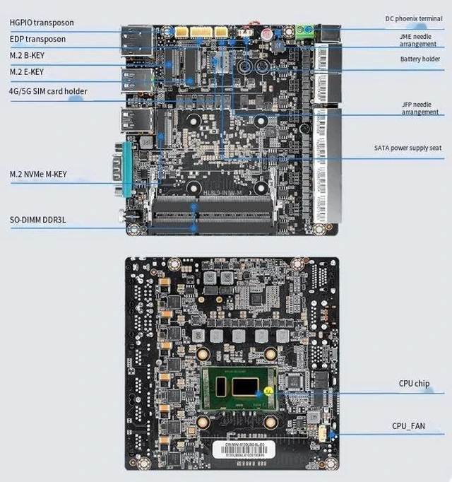 Alt view image 7 of 7 - Micro Firewall Appliance/Fanless Mini PC Core i5-8250U with 6 *I226 2.5G LAN,NO RAM NO SSD,Wifi/Bluetooth/5G , 2*DDR3L M.2 NVMe 2280 PCle3.0 × 4,Desktop Computer 4K Triple Display support Home Office