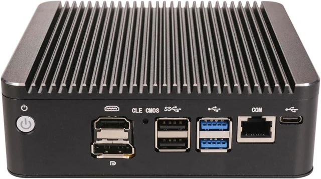 Main image of Micro Firewall Appliance, Mini PC, OPNsense, VPN, Router PC, Pentium Gold 7505, RS55, 6 x 2.5GbE I226-V, COM, HDMI, DP, Type-C, 0 RAM, 0 Storage, Barebone No System
