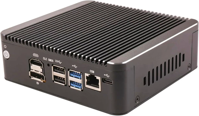 Alt view image 4 of 5 - Micro Firewall Appliance, Mini PC, OPNsense, VPN, Router PC, Pentium Gold 7505, RS55, 6 x 2.5GbE I226-V, COM, HDMI, DP, Type-C, 0 RAM, 0 Storage, Barebone No System