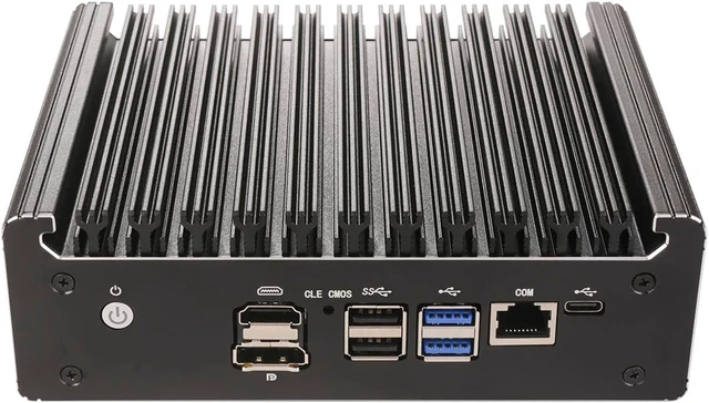 Alt view image 2 of 5 - Micro Firewall Appliance, Mini PC, OPNsense, VPN, Router PC, Pentium Gold 7505, RS53, AES-NI, 6 x 2.5GbE I226-V, COM, HDMI, DP, Type-C, 0 RAM, 0 Storage, Barebone No System