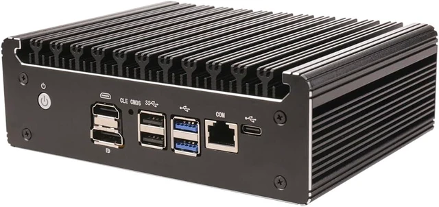 Alt view image 4 of 5 - Micro Firewall Appliance, Mini PC, OPNsense, VPN, Router PC, Pentium Gold 7505, RS53, AES-NI, 6 x 2.5GbE I226-V, COM, HDMI, DP, Type-C, 0 RAM, 0 Storage, Barebone No System