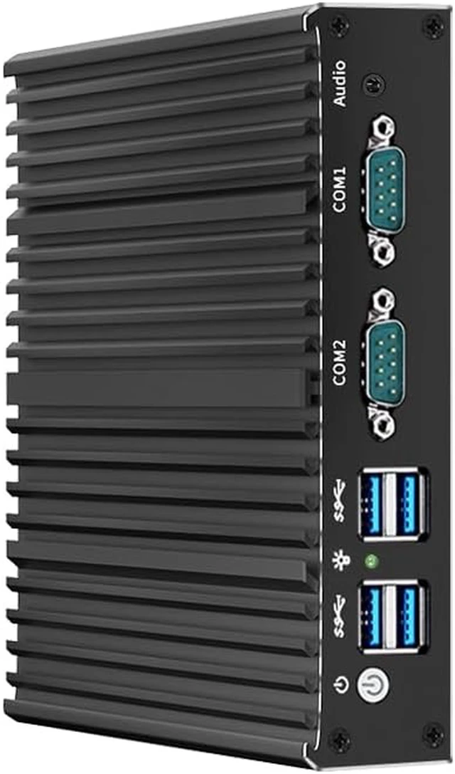 Alt view image 3 of 4 - 8-PCB Industrial Mini PC, Fanless Mini PC Quad Core J4125,DDR4/Dual LAN/2*COM RS232(Support RS485)/HD VGA/USB3.0,Mini Desktop Computer Support Dual Band WiFi for Home Office,8GB RAM 128GB SSD