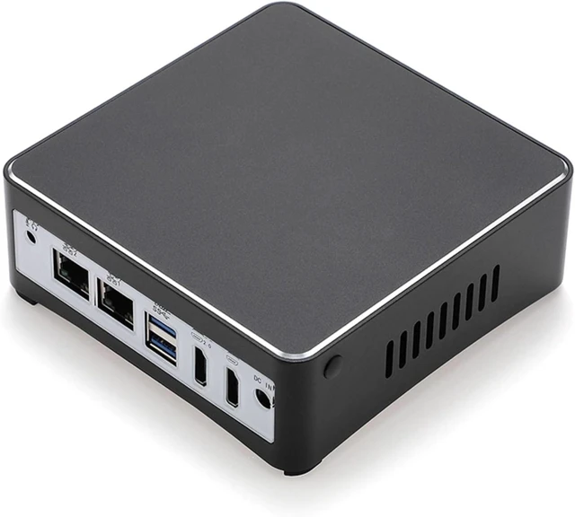 Main image of Fanless Mini PC J4125(up to 2.7GHz) with DDR4 M.2 Nvme 2*i211AT 1000MB LAN,2*USB3.0,2*HDMI,M.2-2240 WiFi Slot,Mini Desktop Computer for Industry Business,Type-C,2COM,NO RAM NO SSD