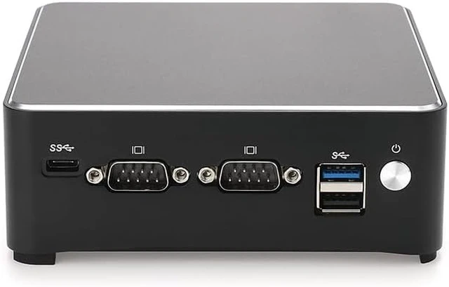 Alt view image 2 of 3 - Fanless Mini PC J4125(up to 2.7GHz) with DDR4 M.2 Nvme 2*i211AT 1000MB LAN,2*USB3.0,2*HDMI,M.2-2240 WiFi Slot,Mini Desktop Computer for Industry Business,Type-C,2COM,NO RAM NO SSD