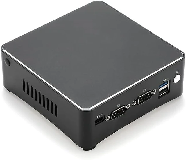 Alt view image 3 of 3 - Fanless Mini PC J4125(up to 2.7GHz) with DDR4 M.2 Nvme 2*i211AT 1000MB LAN,2*USB3.0,2*HDMI,M.2-2240 WiFi Slot,Mini Desktop Computer for Industry Business,Type-C,2COM,NO RAM NO SSD