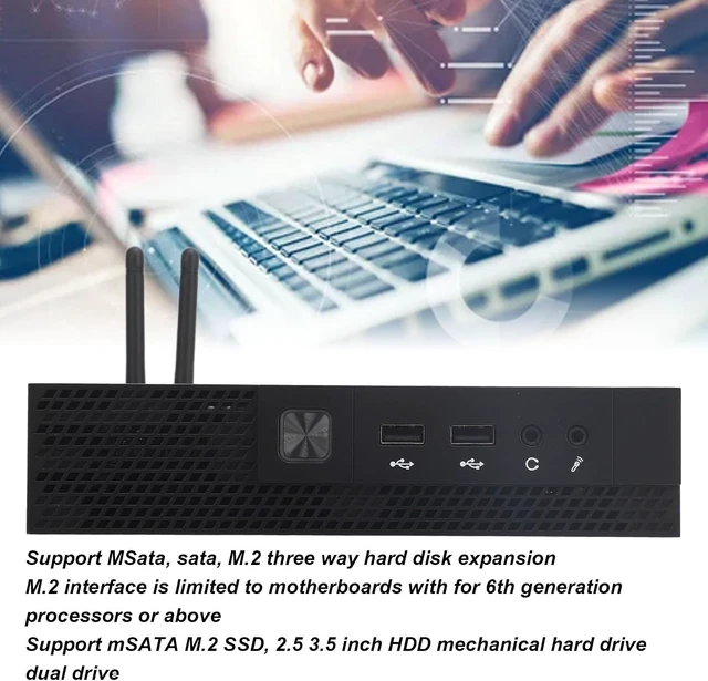Alt view image 4 of 7 - Micro Desktop Computer,2.4G 5G DDR4 Mini PC,Professional Built in Industrial Control Small (for I56 Gen, 8G 512G, 5GWIFI US Plug)