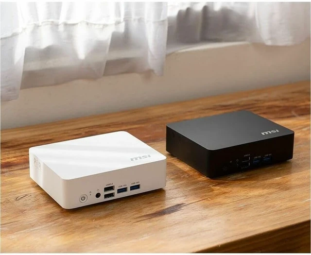 Alt view image 2 of 7 - msi Cubi NUC TWG Barebone Desktop, Intel Celeron N150, Fanless, Ultra Small, HDMI, Dual LAN, Non-OS, 3Y Warranty (S-010BUS)