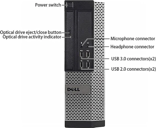 Alt view image 3 of 6 - TM 9020-SFF, Intel Core i5-4570 3.2GHZ, 16GB RAM, 512GB SSD Solid State, DVDRW, 4 in 1 TM USB Hub Windows 11