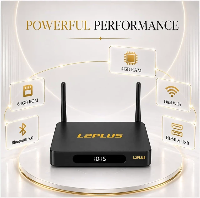 Alt view image 7 of 7 - 2026 L2 Plus, 4GB RAM 64GB ROM, Multi-Port Unit with Power Cord, Compact Device with WiFi Connection