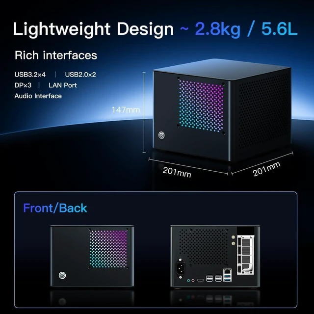 Alt view image 7 of 7 - SFF Gaming PC, i514400F,RX5500 8GB, PreInstalled SteamOS