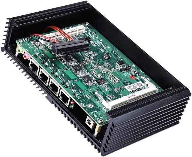 Alt view image 7 of 7 - Firewall Hardware Mini PC Kettop Mi4300YL i5-4210Y(8GB ram,128GB SSD) 4 x I210/I211 LAN Ports