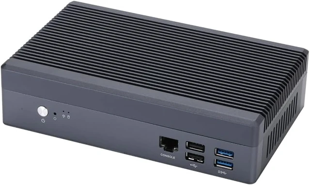 Alt view image 3 of 7 - Qotom Q10922S6 Fanless Mini PC N100, 2X 10G SFP+, 4X 2.5G+2X 10G LAN