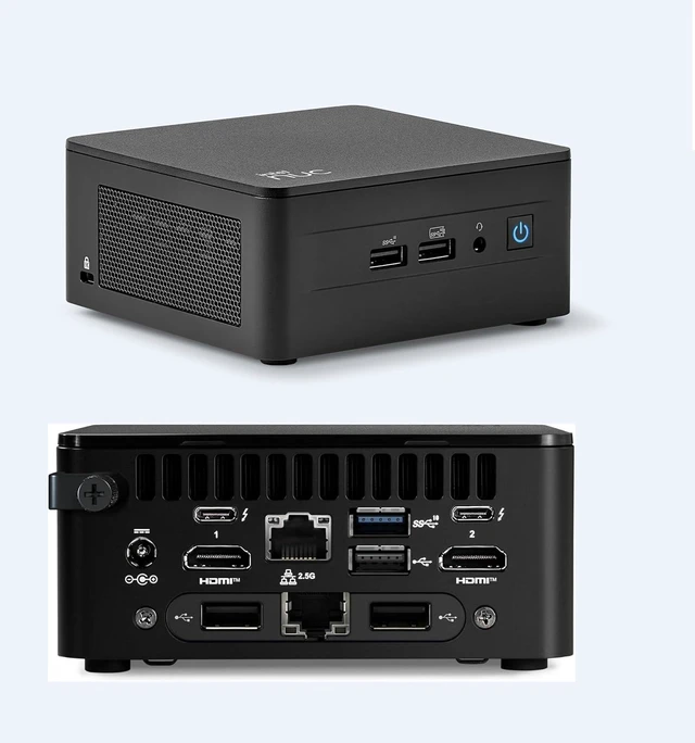 Main image of NUC 13 Pro NUC13ANHi50L Mini PC Desktop Computer/HTPC Intel Core i5-1340P,Intel Iris X Graphics,Dual LAN,Thunderbolt4,WiFi 6E, Bluetooth 5.3,Compact Design (8G RAM+512G SSD)