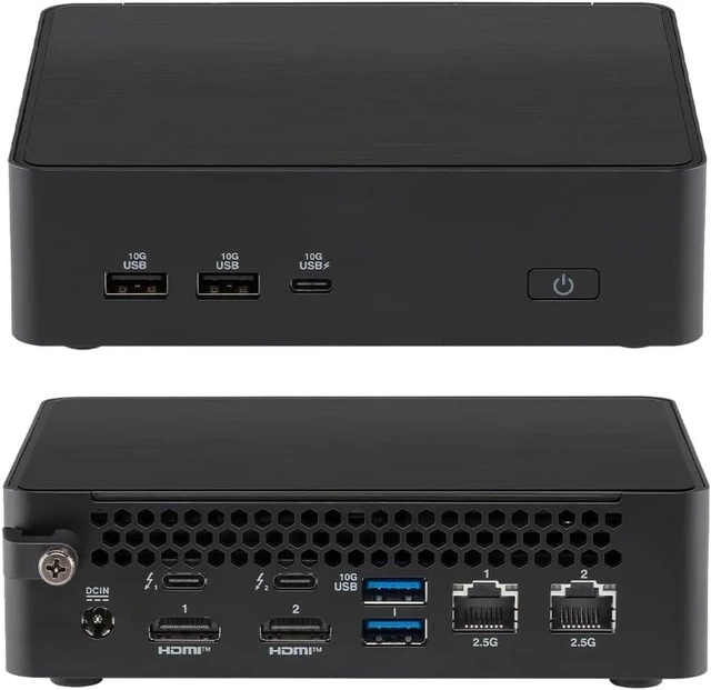 Main image of NUC 16 Pro Mini PC: NUC16GDKU5 Intel Core Ultra 5 325, Intel Arc Graphics, Dual M.2 PCIe SSD, Quad 4K Display, Dual 2.5G LAN, Wi-Fi 7,Black, for Business & Content Creation (Barebone System)