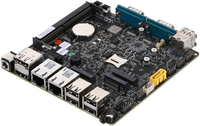 Alt view image 6 of 6 - Qotom Fanless Mini PC N5095 Barebone Dual LAN 2 COM RS232 Type-C Auto On