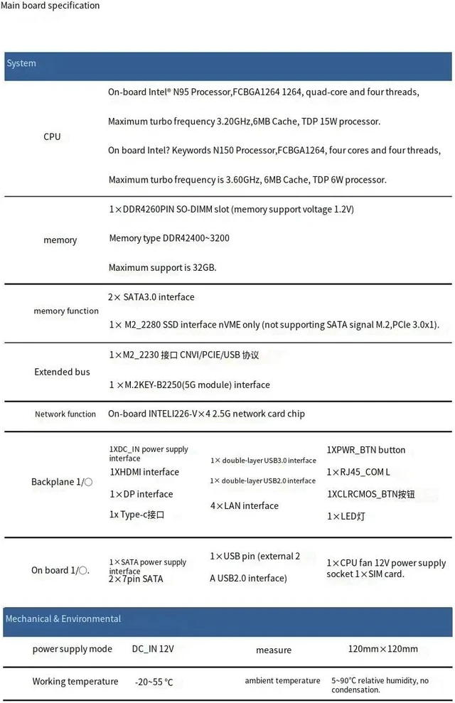 Alt view image 2 of 4 - Twin Lake N150(Upgraded N100),NO DDR4 RAM NO M.2 NVMe,4* I226-V 2.5G LAN