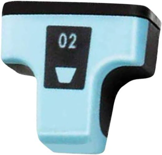 Alt view image 2 of 6 - Laser Tek Services Compatible High Yield Ink Cartridge Replacement for HP 02 Works with HP Photosmart 3110 3210 3210v 3210xi 3310 C5180 D7245 D7255 Printers (Light Cyan, Light Magenta, 2 Pack)