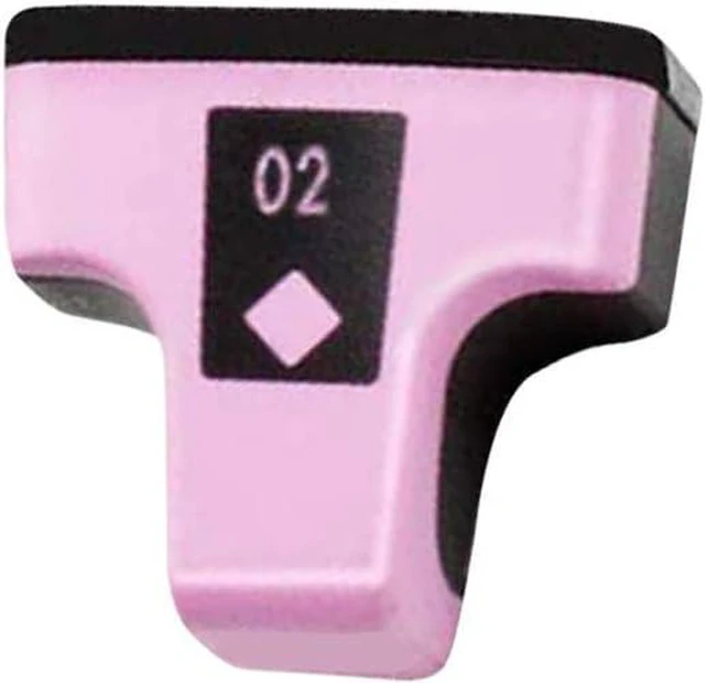 Alt view image 3 of 6 - Laser Tek Services Compatible High Yield Ink Cartridge Replacement for HP 02 Works with HP Photosmart 3110 3210 3210v 3210xi 3310 C5180 D7245 D7255 Printers (Light Cyan, Light Magenta, 2 Pack)