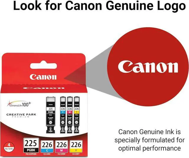Alt view image 5 of 7 - Canon PGI-225 BK/CLI-226 4530B008 C,M,Y 4 Pack Value Pack in Retail Packaging