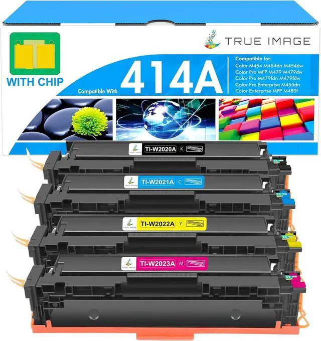 Main image of 414A Toner Cartridges 4 Pack for HP414A 414 414X W2020A MFP M479fdw M454dw
