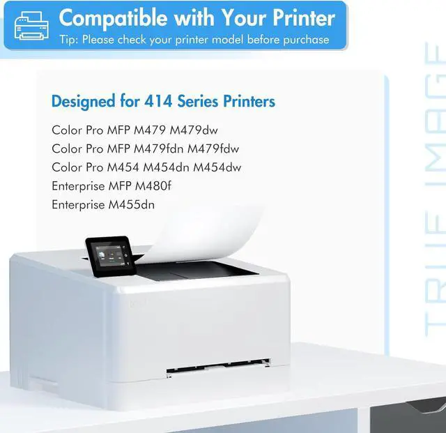 Alt view image 2 of 7 - 414X Toner Cartridges 4 Pack High Yield 414A for HP414X 414 M479fdw M454dw
