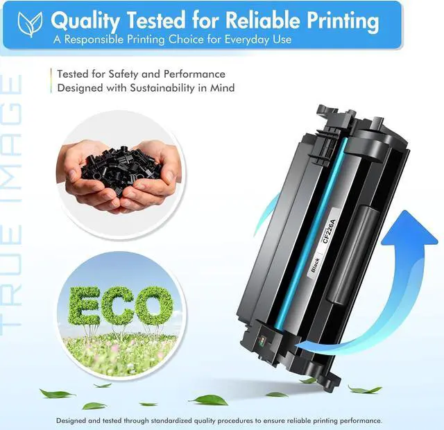 Alt view image 7 of 7 - 26A Toner Cartridge for HP Printer CF226A M426fdw Compatible for HP 26A Black LaserJet Toner Cartridge 26X CF226X M402n MFP M426fdw M402dn M402 M402dw M402dne M426fdn M426 M426dw Printer Ink 2 Pack