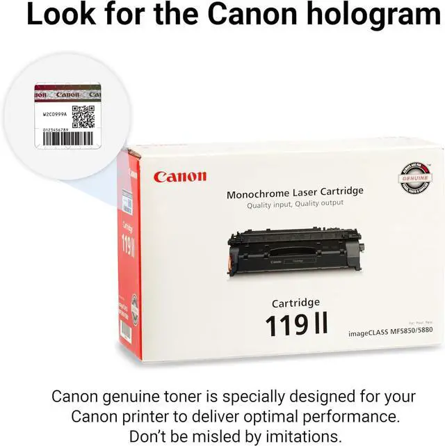 Alt view image 5 of 6 - Canon Genuine HIGH Capacity Toner Cartridge 119 II, Black