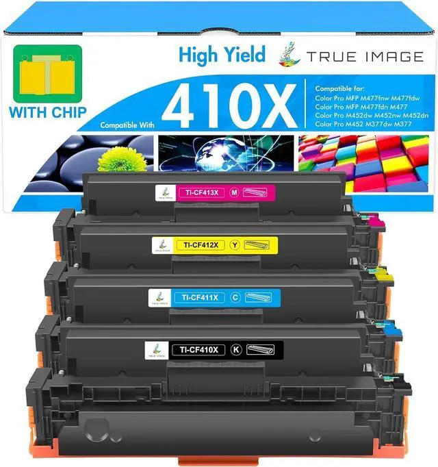 Main image of 410X Toner Cartridge 4 Pack 410A MFP M477fnw M477fdw M477fdn M452dn M452nw