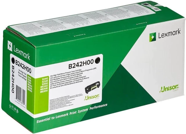 Main image of Lexmark B242H00 High-Yield Black Return Programme Toner Cartridge