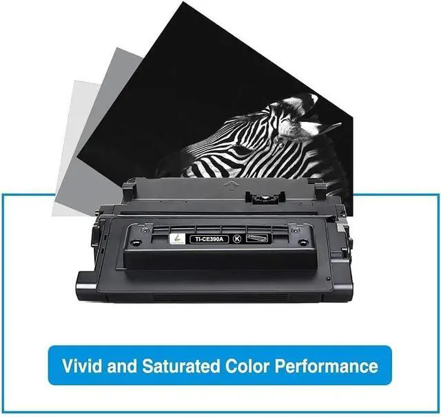 Alt view image 6 of 6 - TRUE IMAGE CE390A 90A Black Toner Cartridge 2-Pack 90X CE390X M602 M601