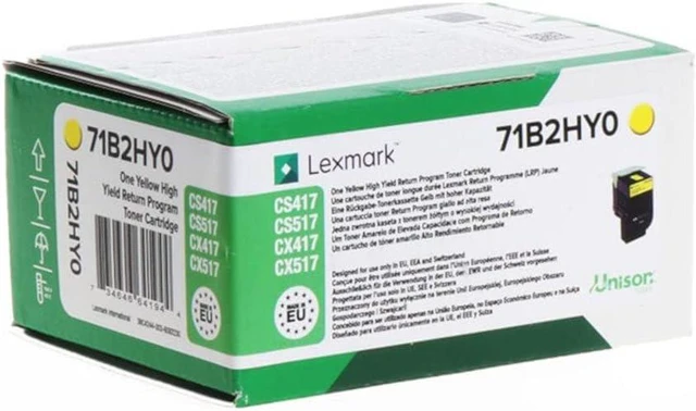 Main image of Lexmark 71B2HY0 High Capacity Toner Cartridge - Yellow