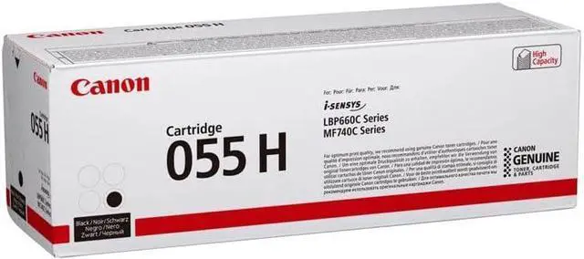 Main image of Canon Cartridge 055 H BK 055H, 7600 Pages, Black, 1, 3020C002 (055H, 7600 Pages, Black, 1 pc(s))