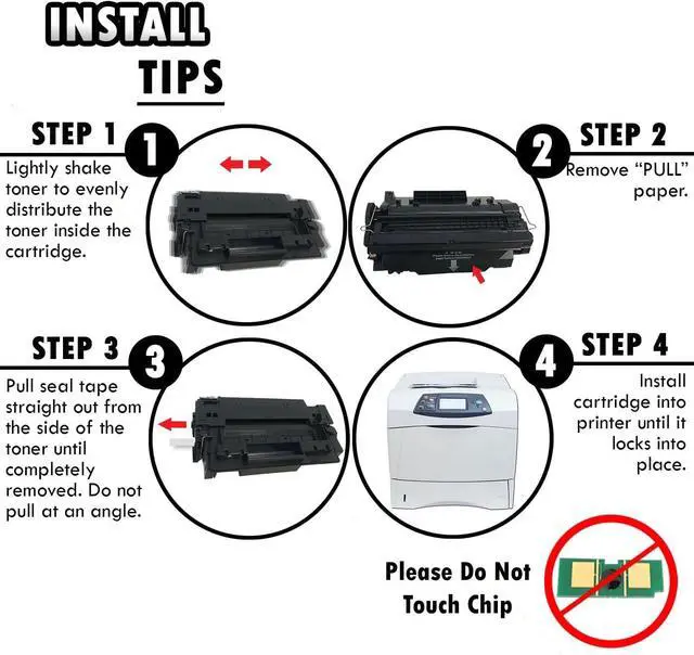 Alt view image 5 of 7 - Inkfirst Compatible Toner Cartridge Replacement for HP Q7551A 51A LaserJet P3005 P3005D P3005DN P3005N P3005X M3027 MFP M3027X MFP M3035 MFP M3035XS MFP