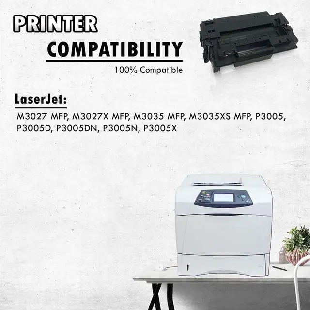 Alt view image 6 of 7 - Inkfirst Compatible Toner Cartridge Replacement for HP Q7551A 51A LaserJet P3005 P3005D P3005DN P3005N P3005X M3027 MFP M3027X MFP M3035 MFP M3035XS MFP