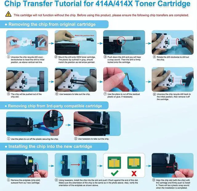 Alt view image 4 of 7 - TRUE IMAGE Compatible Toner Cartridge Replacement for HP 414A W2020A 414X HP Color Pro MFP M479fdw M479fdn M454dw M454dn M454 M479 Printer Toner (Black Cyan Yellow Magenta,4-Pack)