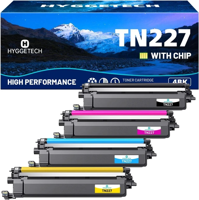 Main image of TN227 Toner Cartridges with Chip Replacement for Brother TN227 TN223 TN-227 TN-223 TN227BK Toner Cartridges Work with Brother MFC-L3770CDW MFC-L3710CW HL-L3270CDW HL-L3290CDW L3750CDW