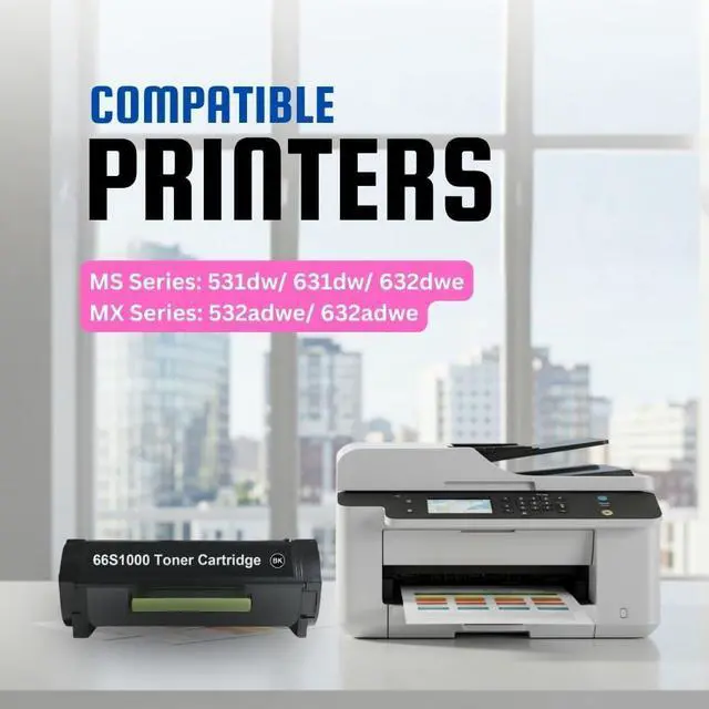 Alt view image 2 of 2 - Ink House Lexmark 66S1000 Black Toner Cartridge Compatible for Lexmark MS531dw, MS631dw, MS632dwe, MX532adwe & MX632adwe Printers, 5,000 Pages, Premium Black Laser Toner Replacement