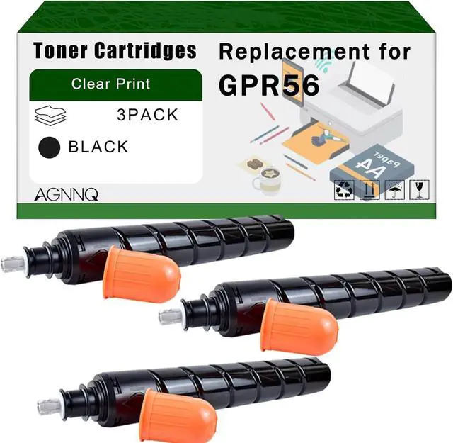 Main image of Compatible for Canon GPR56 Toner Cartridges imageRUNNER Advance C7565i C7565iII C7565iIII C7570i Printers, High Yield 92000 Pages Bright Clear Colors (3 Pack Black)